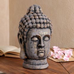 Керамика ручной работы / Statuette "Head of Buddha" 32 cm
