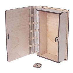 The box is wooden "Family Bank"