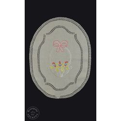 Елецкие кружева / Yelets lace / Linen napkin "Easter"