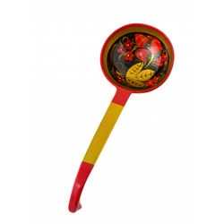 Золотая Хохлома / Pressed wooden ladle