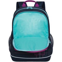 GRIZZLY / GRIZZLY school backpack, anatomical back, 2 compartments, for girls, "Neon", 38x28x18 cm