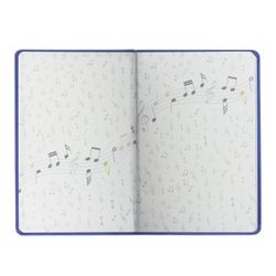 BRAUBERG / Diary for a music school 48 sheets, hard leatherette cover, stamping foil, dark blue / 10 pcs.