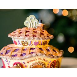 House 'Ginger Pie', light, 17.2x18x14.7 cm, batteries, LEMAX