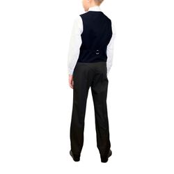 School vest straight cut dark blue for boy
