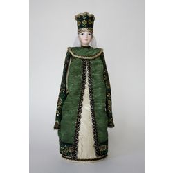 Потешный промысел / Souvenir doll "Old Russian royal costume of the 16th century"