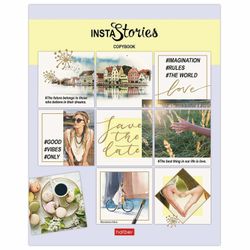 HATBER / Notebook А5 40 sh. bracket, cage, cardboard cover, "instaHistory" / 10 pcs.