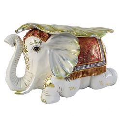Ремеко / सजावटी वस्तु "हाथी" (हाथी दांत का रंग) L50W31H30cm