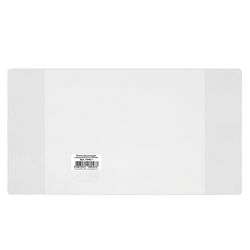 PVC cover for notebook and diary, transparent, dense, 120 microns, 209х350 mm, "DPS"