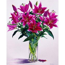 Опт-картина / Painting by numbers 40x50 Lilies