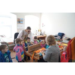 "Visiting craftswomen" - acquaintance with the works of masters of the center for the development of folk crafts and participation in master classes