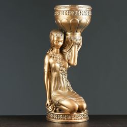 Хорошие сувениры / Figür "Omuzdaki saksıda oturan kız" 58 cm