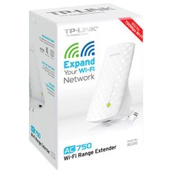 TP-LINK / RE200 Wi-Fi Signal Booster, 2.4 + 5 GHz 802.11 ac, 300 + 433 Mbps