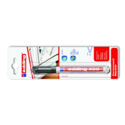EDDING / Edding / Set pennarelli indelebili, punta tonda, 1 mm, 4 pezzi, blister Nero blister