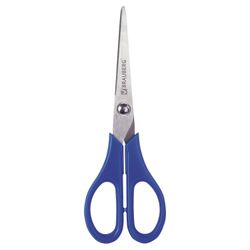 Forbici BRAUBERG per mancini "Mancino", 170 mm, affilatura su 2 lati, blu