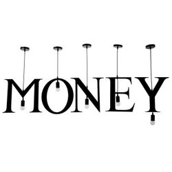 BayerLux / Pendant lamp "MONEY" 5x40W