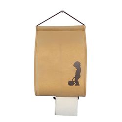 Универсальный свиток / Universal scroll / Wall-mounted organizer for toilet "WC - comfort" beige handmade
