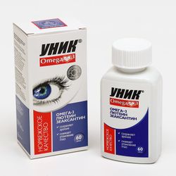 O'VIE / Unic, Omega-3 Lutein & Zeaxanthin, 60 Capsules
