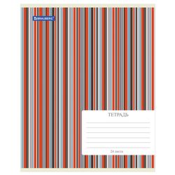 BRAUBERG / Carnet 24 pièces, Cage, couverture cartonnée, RAYURES / 20 pcs.