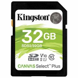 KINGSTON / SDHC 32GB Canvas Select Plus UHS-I U1 100Mbps (class 10)
