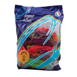 FUNNY ZATEYA / Balloons 16 "(41 cm), set of 25 pcs., Punch-ball (balloon toy with an elastic band), 12 neon colors, pack
