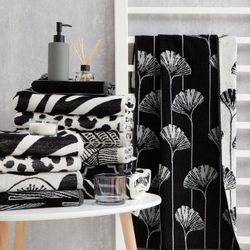 Этель / Lotus schwarz Frotteehandtuch, 50x90 cm, 100% chl, Velours, 420 g / m2