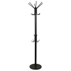 SHEFFILTON / SHT-CR450 rack hanger, 1.86 m, disc 37 cm, 6 hooks + 4 additional hooks, metal / marble, black