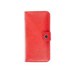 Clutch button mini with finished edges red