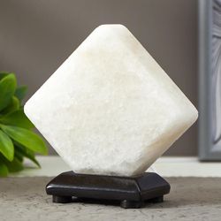 Сималенд / Salt lamp "Cube" LED (color diode) USB white salt 10х9х7 cm