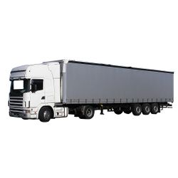 Transportation of goods on awning semi-trailers
