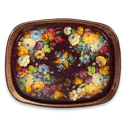 Жостово / Tray "Celebration", 59x46 cm