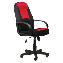 Office chair BRABIX "City EX-512", fabric black / red, TW