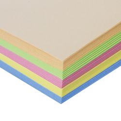 STAFF / m2, 100 feuilles (5 couleurs), pastel