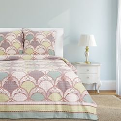 Этель / Bed linen Euro Baroque 200x217 cm, 220x240 cm, 70x70 cm - 2 pieces, 100% cotton, coarse calico