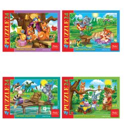 Puzzle MINI, 24 item A5, "Fun friends (4 designs)", 130х175 mm
