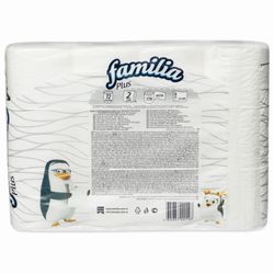 FAMILIA / Toilet paper PLUS 2-layer (12x18 m) white, solder 12 pcs.