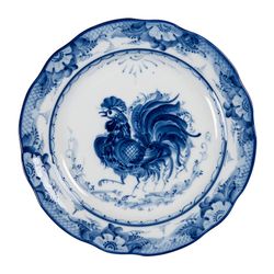 Гжельский Фарфоровый завод / Small snack plate Oak "Rooster" diameter 240 mm