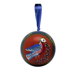 Шугозерская роспись / Shugozerskaya painting / Pendant decoration "Small ball" "Good news"