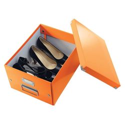 LEITZ archive box "Click & Store" M 200х280х370 mm, laminated cardboard, folding, orange