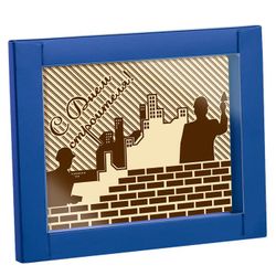 Chocolate greeting card "With Day of the Builder!"