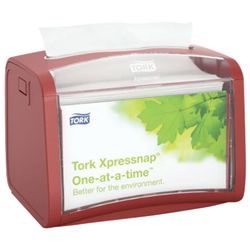 TORK / Tabletop napkin dispenser N4 Xpressnap red, holds 200 pcs. napkins