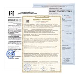 EAC certificate of conformity