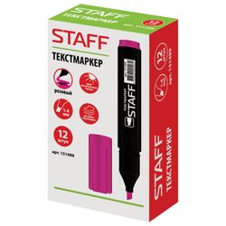 Highlighter STAFF "STICK", PINK, 1-4 mm