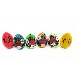 Хохлома Оптом / Small wooden Easter egg 2 pieces