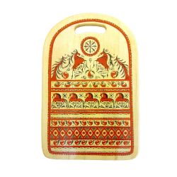 Беломорские узоры / Board kitchen wooden "Mezenskaya Rospis" 43 cm