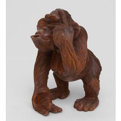 Decor and Gift / Wooden figurine "Monkey" 30 cm