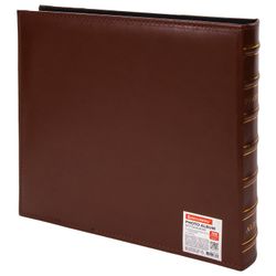 Photo album BRAUBERG "Smooth brown" for 500 photos 10x15 cm, under smooth skin, brown