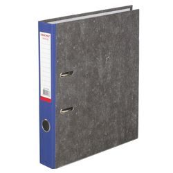 Folder-Registrar FISMA, texture standard, with marble flooring, 50 mm blue spine