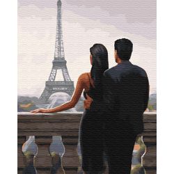 ВанГогВоМне / VanGogVoMne / Paint by number "Two lovers in France" 40x50 cm