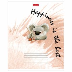 HATBER / Defter 12 sh. dirsek, dar çizgi, karton kapak, "Cuties" / 20 adet.
