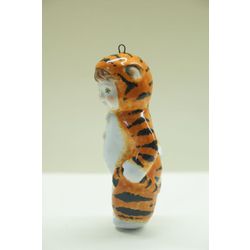Ярославская майолика / Christmas toy "Baby tiger"